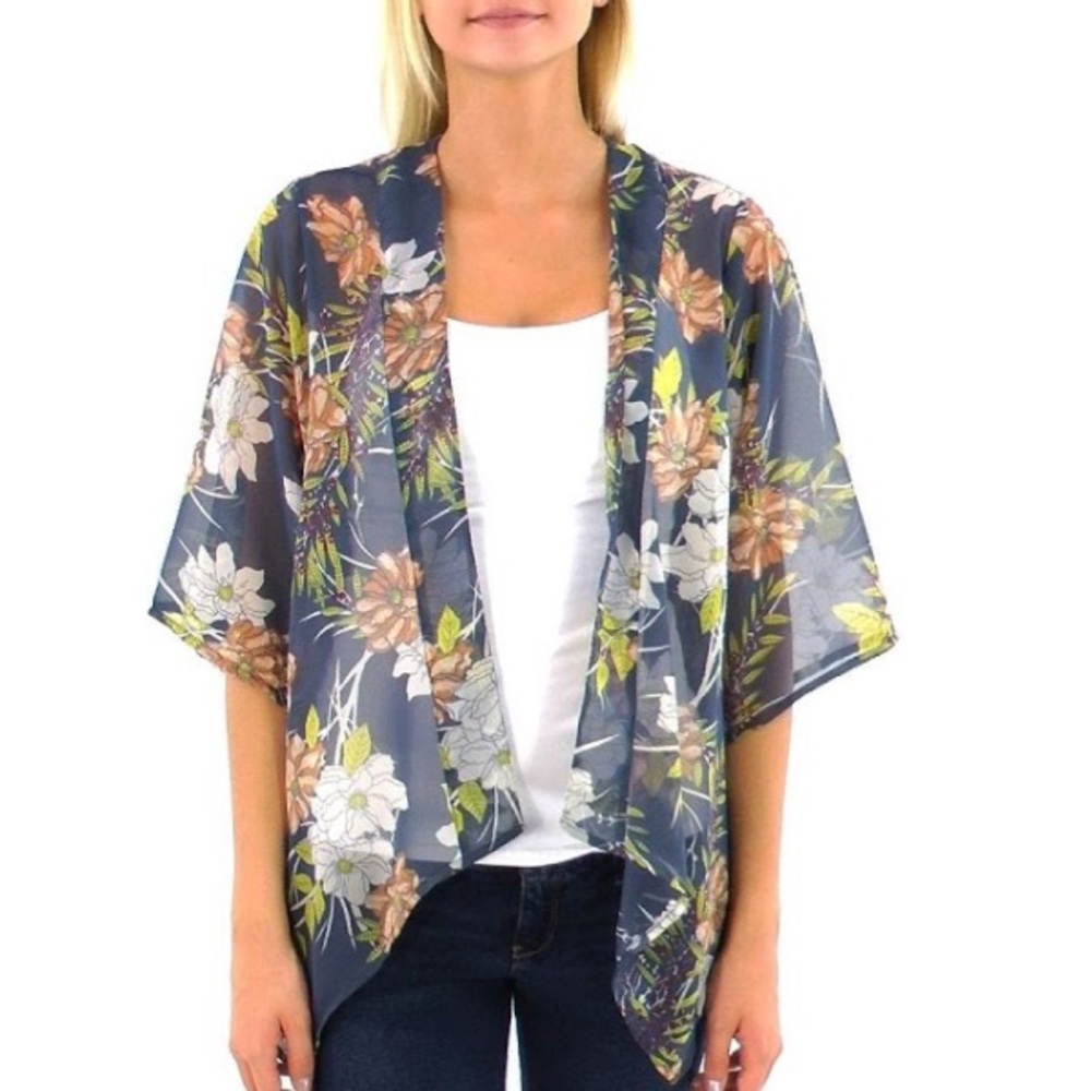 O’Neill NWT‎ Dandy Floral Chiffon Kimono Size Medium